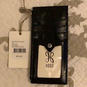 Hobo Black Leather Card Case